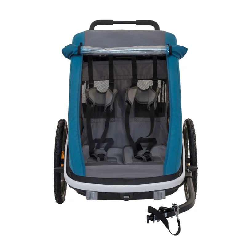 Hamax Avenida Twin Child Trailer - Petrol Blue-2