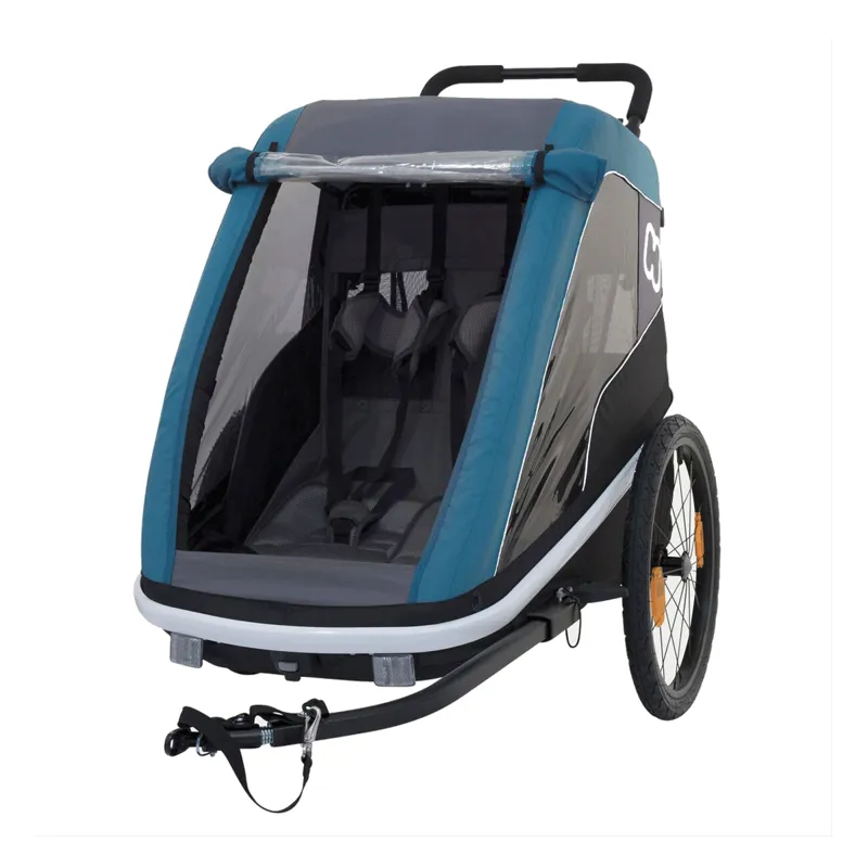 Hamax Avenida Twin Child Trailer - Petrol Blue
