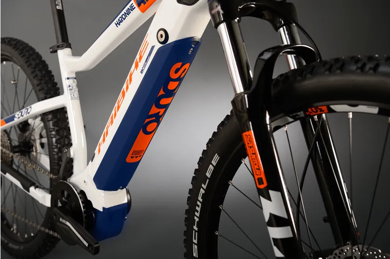Haibike Sduro Hardnine 5.0 2020 Electric MTB - White/Orange/Blue-1