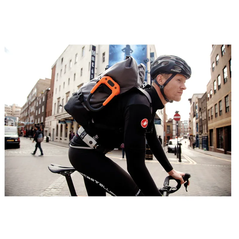 HipLok DX D Lock Hardened Diamond Sold Secure - Orange- 14mmx15x8.5cm-1