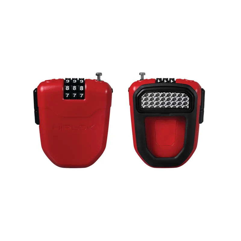 HipLok FX Wearable Retractable Combination Lock - Red - 100cm