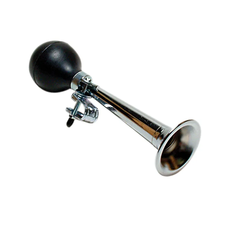 Oxford 9 Inch Adult Size Bulb Horn - Silver