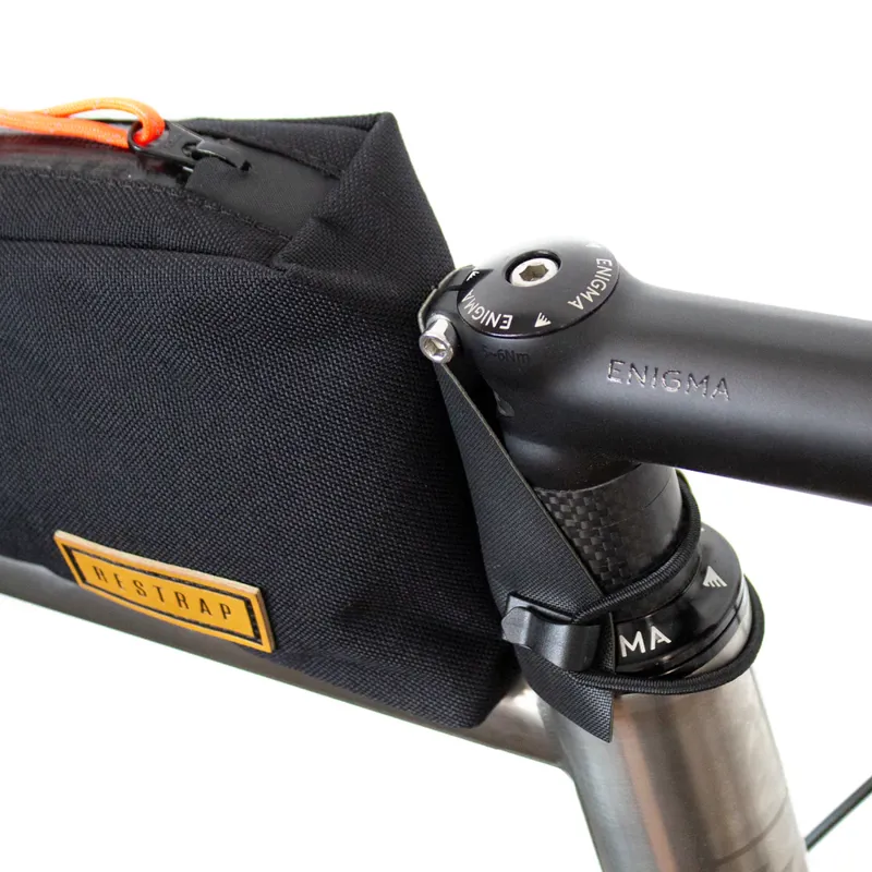 Restrap Bolt on Top Tube Bag - 0.8L - Black-3