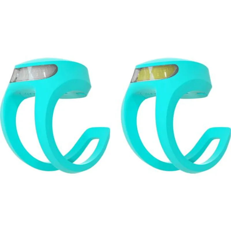 Knog Frog V3 Twinpack USB Light Set - Awesome Aquamarine