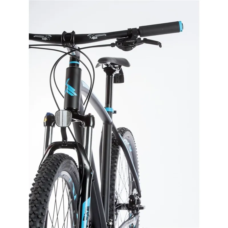 Leader Fox Esent 27.5 Hardtail Mountain Bike - Black-Blue - 16 inch-3