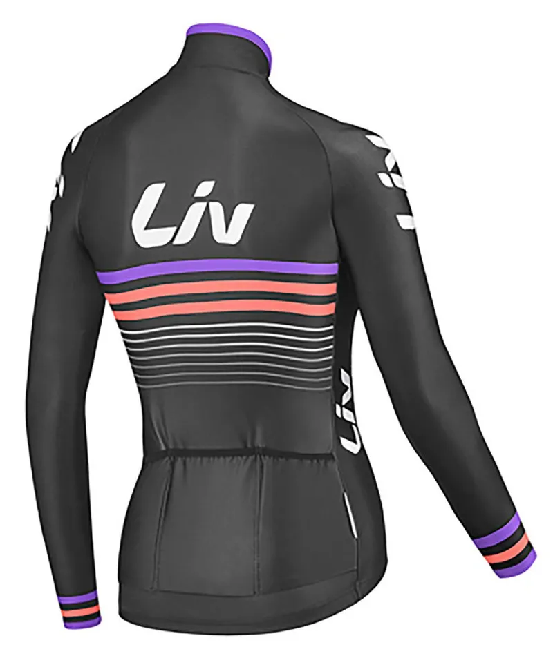 Liv Race Day Mid-Thermal Womens Long Sleeve Jersey - Black-1