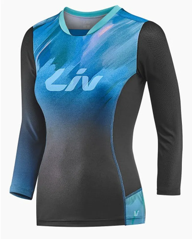 Liv Sumi Womens 3/4 Jersey - Black/Blue