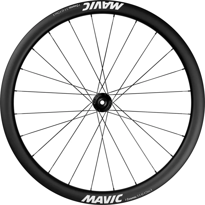 Mavic Cosmic S 42 Centre Lock Disc TLR Carbon Front Road Wheel