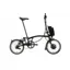 Brompton C Line Explore 2024 Mid 12-Speed Electric Folding Bike - Black