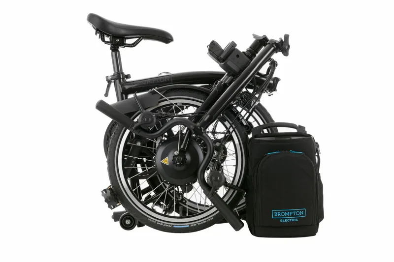 Brompton C Line Explore 2024 Mid 12-Speed Electric Folding Bike - Black-3