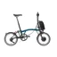 Brompton C Line Explore 2024 Mid 12-Speed Electric Folding Bike - Ocean Blue