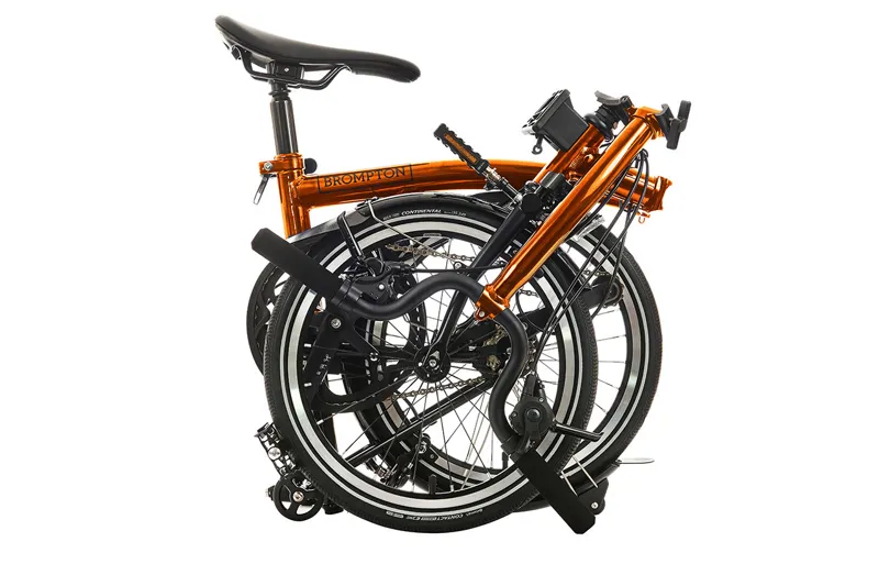 Brompton M4L P Line Urban 2024 Folding Bike - Flame Lacquer 54T-2