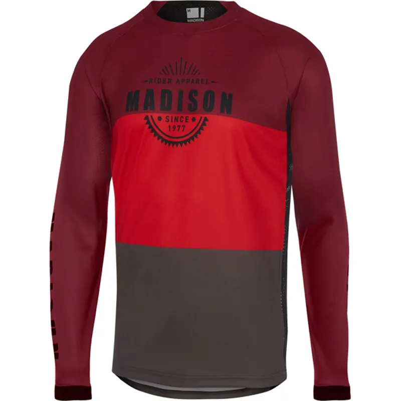 Madison Alpine Long Sleeve Jersey - Burgundy