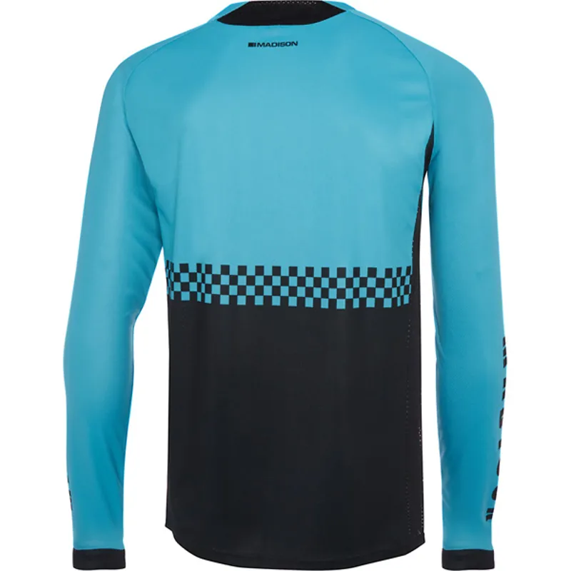 Madison Alpine Long Sleeve Jersey - Blue/Black-1