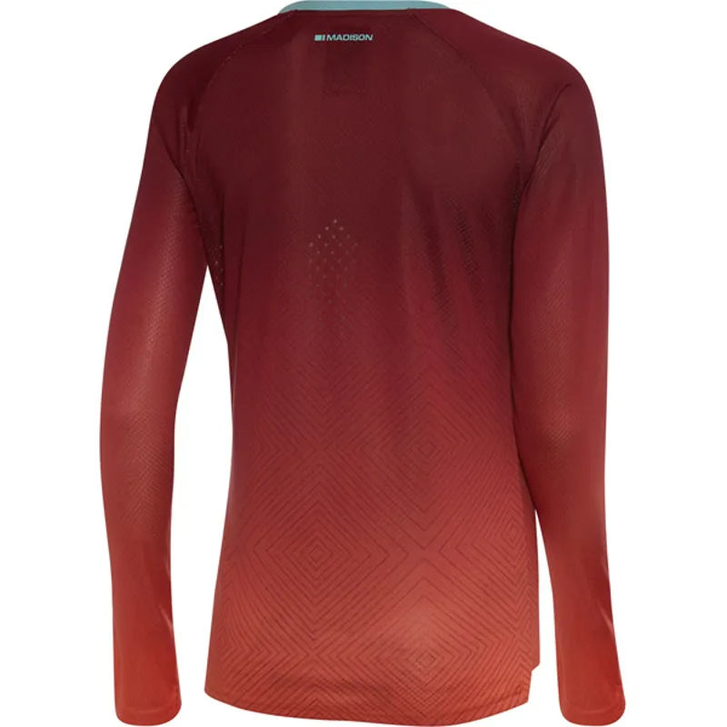 Madison Flux Enduro Womens Long Sleeve Jersey - Red-1