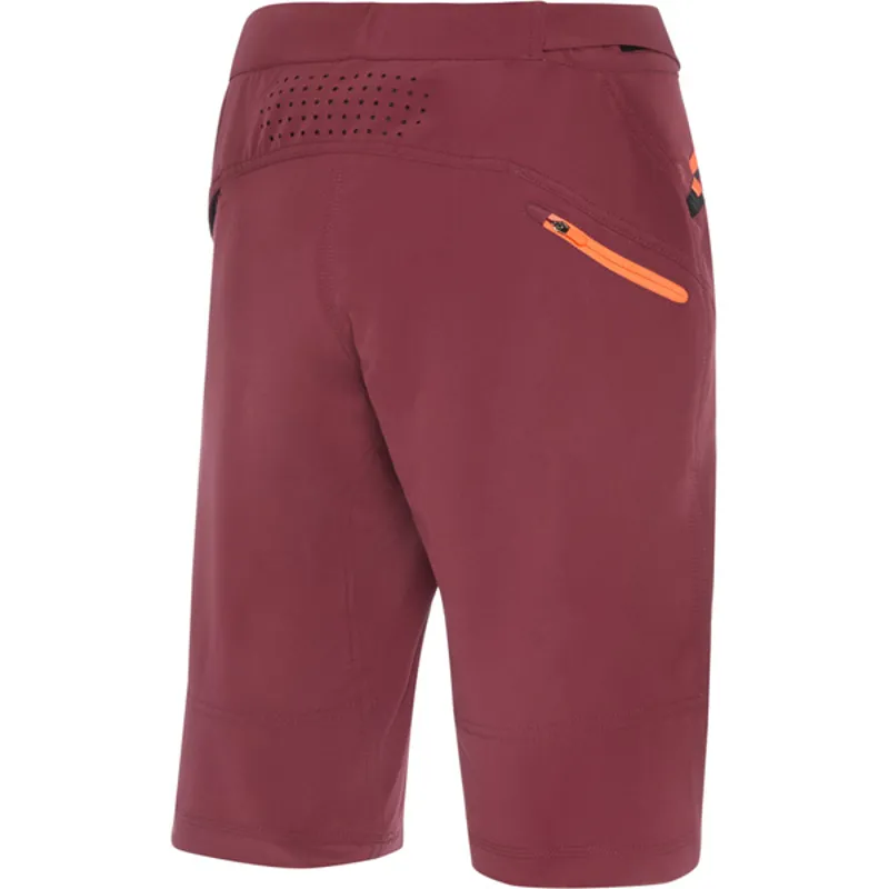 Madison Flux Womens Baggy Shorts - Red-1