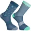 Madison Sportive Mid Socks Twin Pack - Shale Blue/Teal