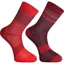 Madison Sportive Mid Socks Twin Pack - Chilli Red/Burgundy