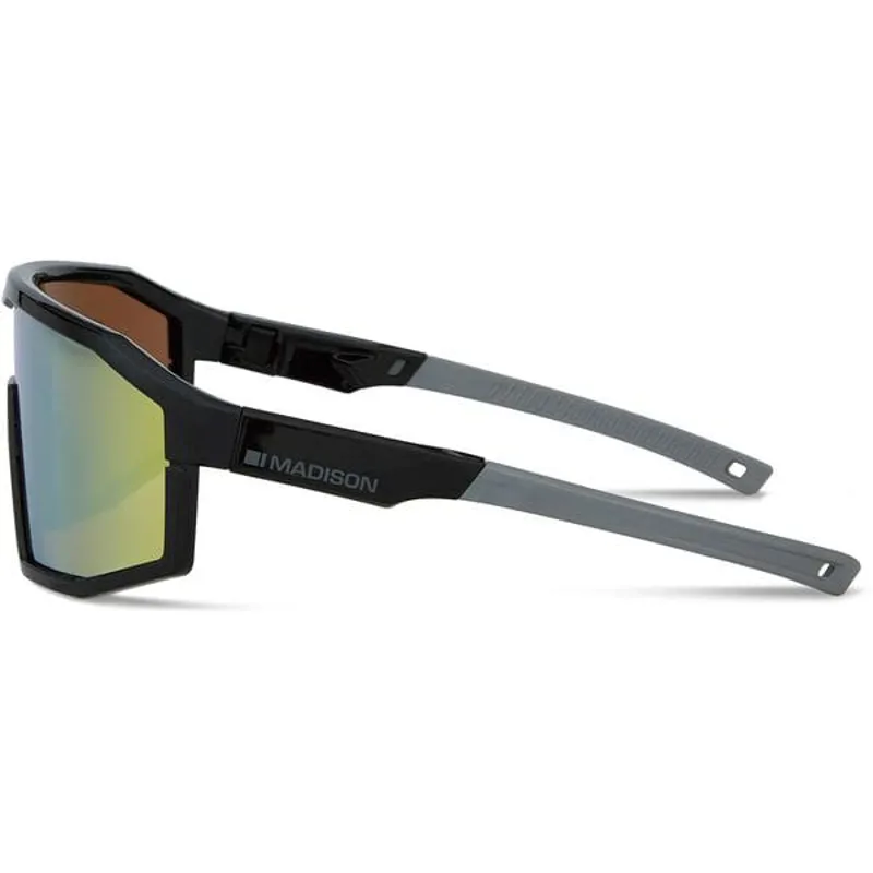 Madison Enigma Glasses - Matt Black/Bronze Mirror-2