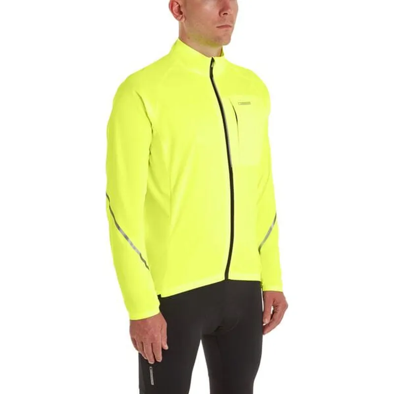 Madison Freewheel Packable Windproof Men's Jacket - Hi-Viz Yellow-2