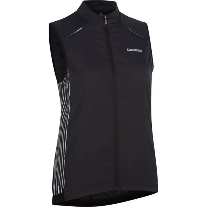 Madison Stellar Reflective Windproof Women's Gilet - Black-1