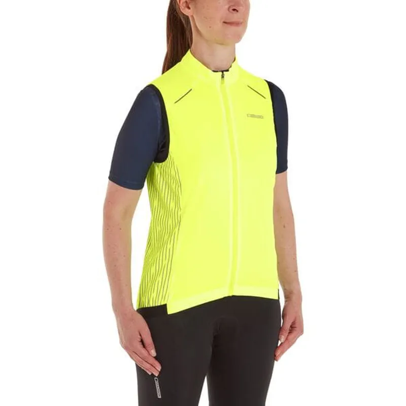 Madison Stellar Reflective Windproof Women's Gilet - Hi-Viz Yellow-2