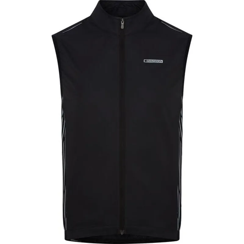 Madison Stellar Reflective Windproof Men's Gilet - Black