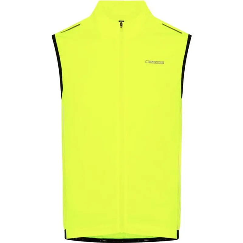 Madison Stellar Reflective Windproof Men's Gilet - Hi-Viz Yellow