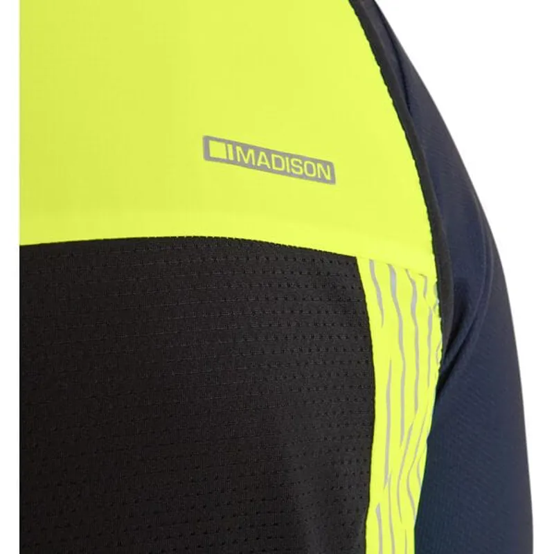 Madison Stellar Reflective Windproof Men's Gilet - Hi-Viz Yellow-9