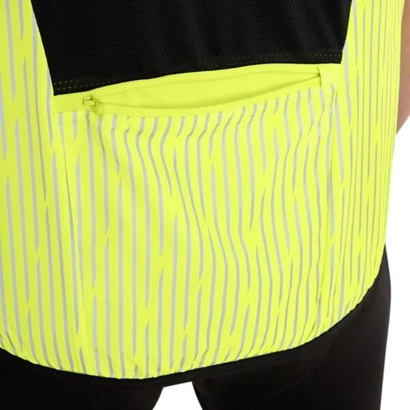 Madison Stellar Reflective Windproof Men's Gilet - Hi-Viz Yellow-10