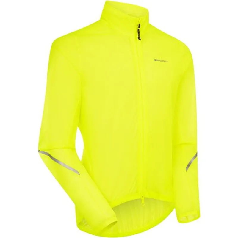 Madison Flux 2L Ultra-Packable Waterproof Men's Jacket - Hi-Viz Yellow-1