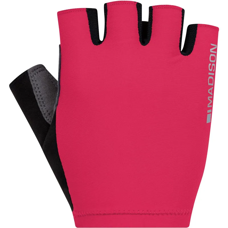 Madison Freewheel Short Finger Gloves - Magenta Pink