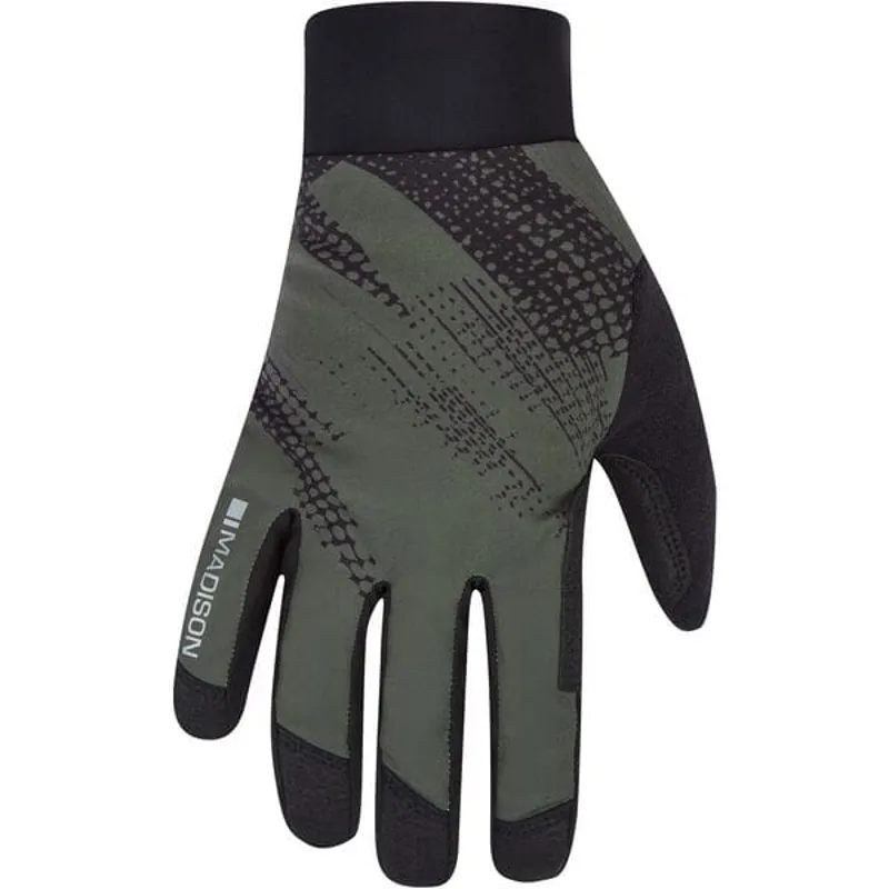 Madison Flux Trail Waterproof Long Finger Gloves - Midnight Green
