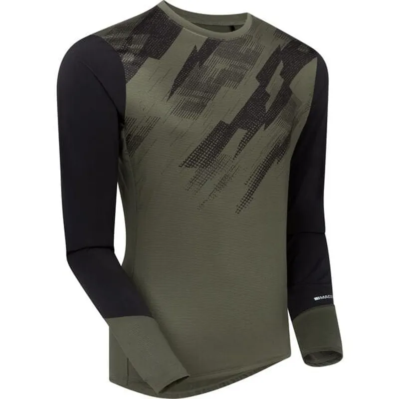 Madison Flux Trail Men's Long Sleeve Jersey - Midnight Green/Black