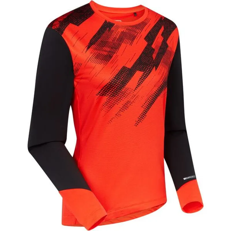 Madison Flux Trail Women's Long Sleeve Jersey - Magma Red/Black-1