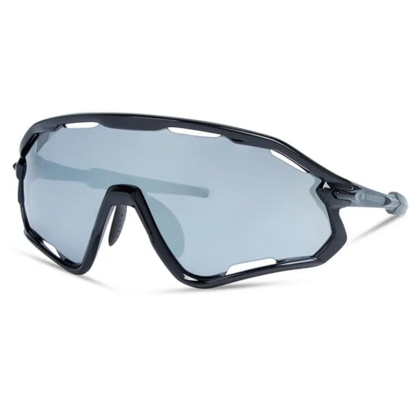 Madison Code Breaker II Sunglasses - Gloss Black - Silver Mirror Lens