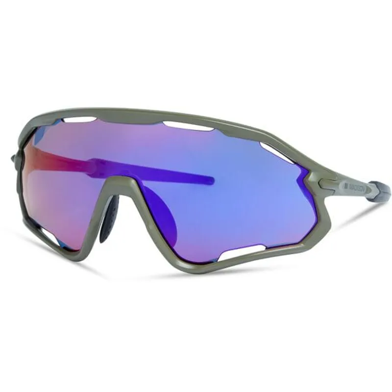 Madison Code Breaker II Sunglasses - Midnight Green - Purple Mirror Lens