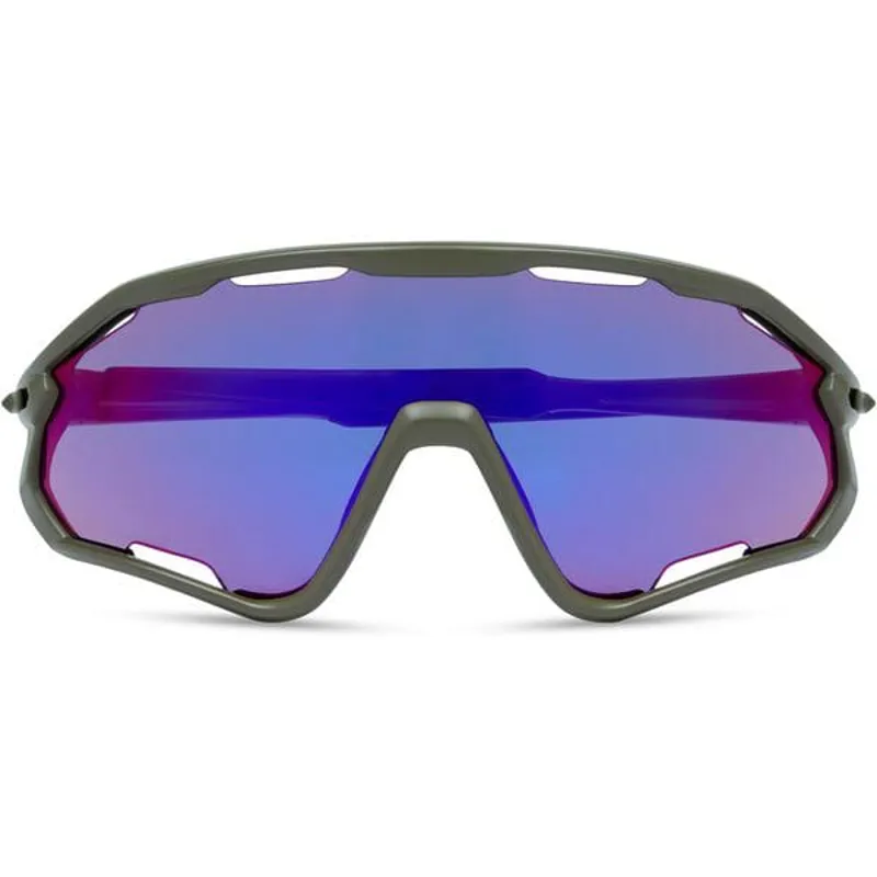 Madison Code Breaker II Sunglasses - Midnight Green - Purple Mirror Lens-4