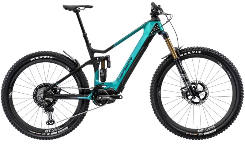 Merida eOne-Sixty 10k 2020 Electric MTB Bike - Candy Teal/Black