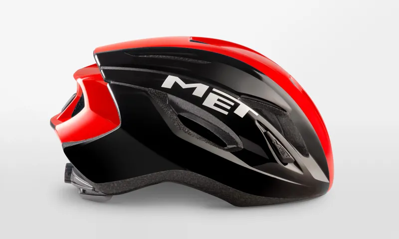 Met Strale Road Helmet - Black/Red Panel-1