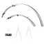 Oxford 700c/27 Std Narrow 31mm Mudguard Set - Silver - 700 x 31mm