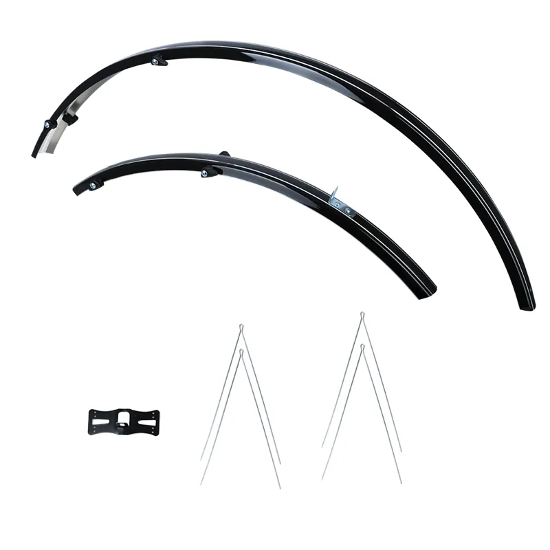 Oxford 700c/27 Std Narrow 31mm Mudguard Set - Black - 700 x 31mm