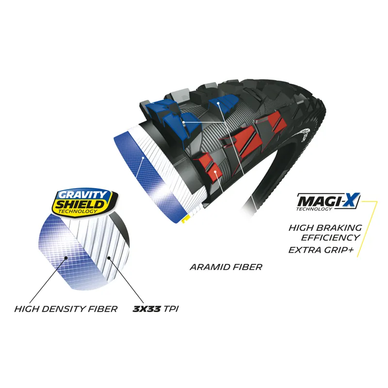 Michelin RockR2 Enduro Magi-X Front MTB Tyre - 27.5 x 2.35 - Black-2