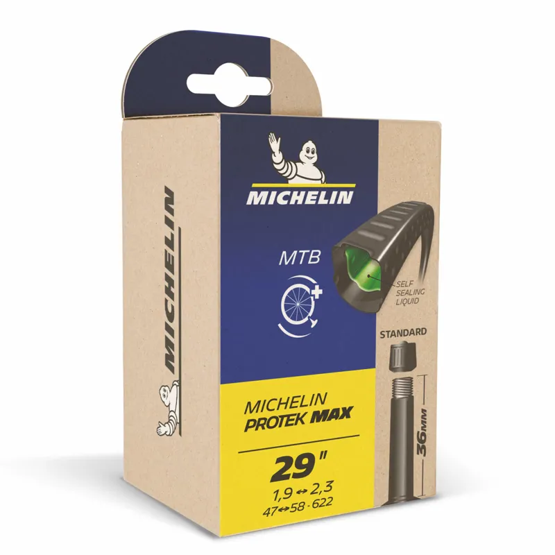 Michelin Protek Max MTB Inner Tube 29 x 2.4 3.1 Schrader 48mm