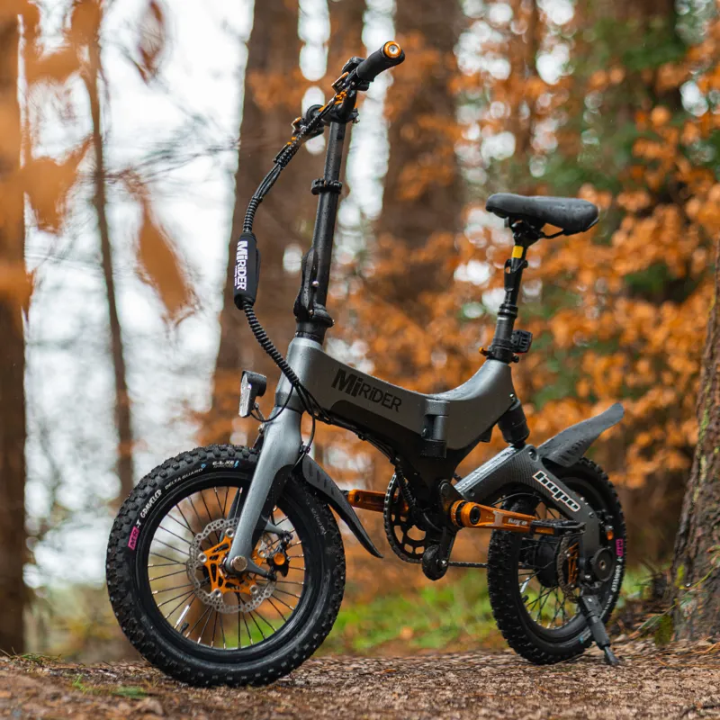 Mirider One Electric Folding Bike - Grey Hope Edition-8
