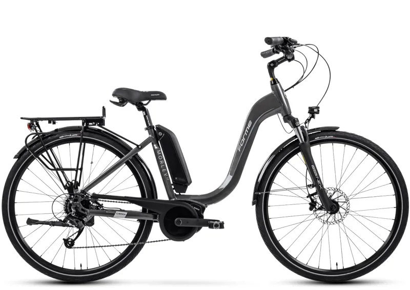 Forme Morley 2E 2022 Unisex Electric Hybrid Bike - Grey/Black