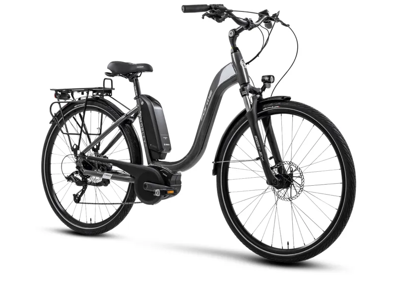 Forme Morley 2E 2022 Unisex Electric Hybrid Bike - Grey/Black-1