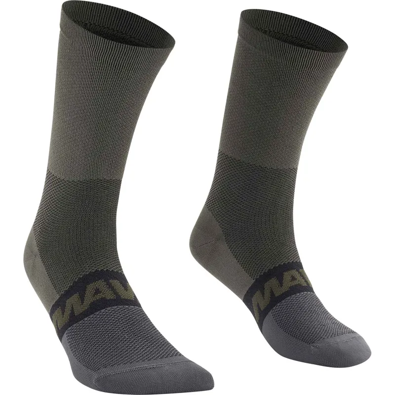 Mavic Aksium Mid Socks - Black/Carbon