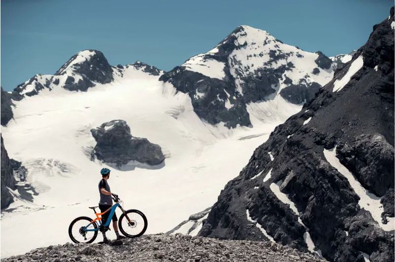 Giant Trance SX E+ 0 Pro 27.5+ 2019 Electric Mountain Bike Orange/Blue-8