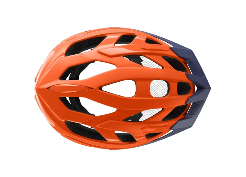 Lazer J1 Kids / Youth MTB Cycling Helmet - 52-56cm - Flash Orange/Blue-2